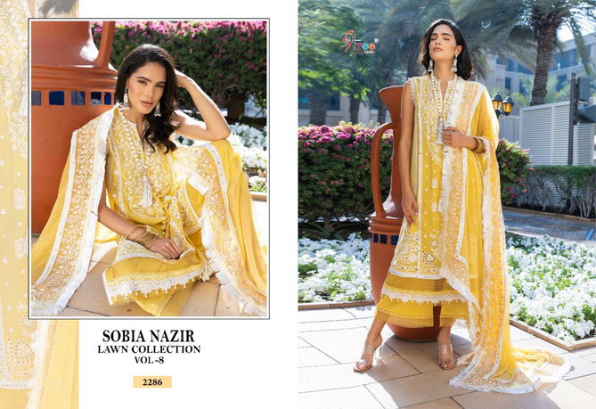 Shree Sobia Nazir Lawn 8 Fancy New Exclusive Wear Pakistani Salwar Kameez Collection